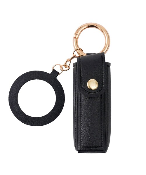 salut!(サリュ!)の「ミラー付きリップケース(ポーチ・ブラック/ブラウン・FREE)」の1枚目の写真