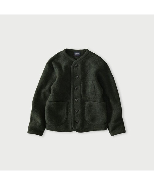 今季 45r 縮絨ニット チロリアンカーディガン（新品） 縮絨ニットの908チロリアンカーディガン 45R縮絨ニットの908チロリアン