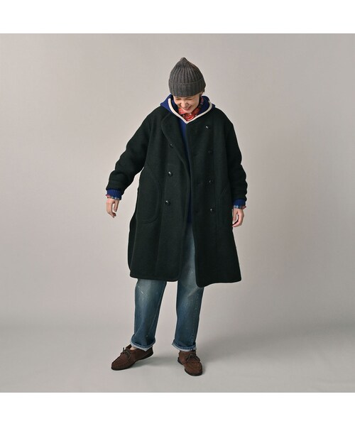 45R（フォーティファイブアール）の「縮絨ニットのチロリアンコート