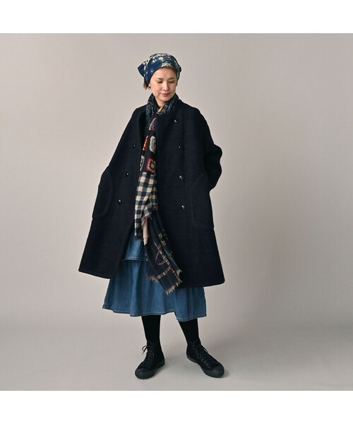 45R（フォーティファイブアール）の「縮絨ニットのチロリアンコート