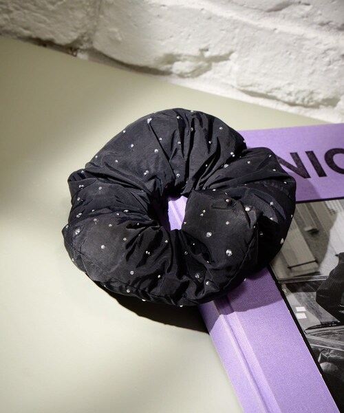 Lattice（Lattice）の「キラキラパフシュシュ（シュシュ・レディース・ブラウン/ブラック/ホワイト/グレー・FREE）」の3枚目の写真