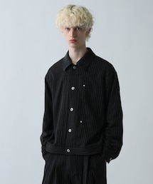 HARE（ハレ）の「ダブルウィーブストライプトラッカージャケット（ジャケット/アウター）」