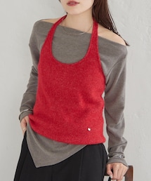 mystic（ミスティック）の「ホルタービスチェSETロンT（Tシャツ/カットソー）」