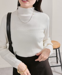 mystic | プレート付きハイネックニット(ニット/セーター)