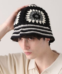 RAGEBLUE（レイジブルー）の「クロシェ編みニットハット（帽子）」