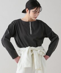 studio CLIP（スタディオクリップ）の「《natural by clip》コットンメニーボタンヘンリープルオーバー（トップス）」