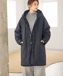 studio CLIP（スタディオクリップ）の「キルティングフードロングコート（ジャケット/アウター）」