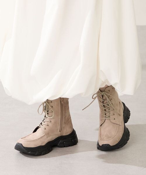 ORiental TRaffic(オリエンタルトラフィック)の「スニーカーソール編み上げブーツ/51405(その他・レディース・ブラック20/ブラウン30/グレー46・S(22.0-22.5)/M(23.0-23.5)/L(24.0-24.5)/LL(25.0-25.5))」の3枚目の写真