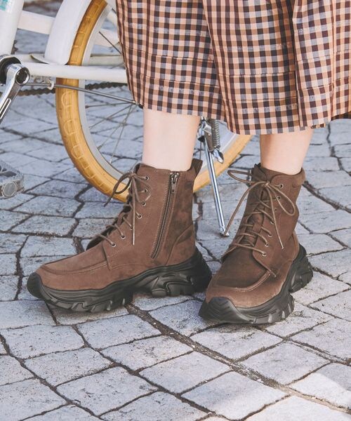 ORiental TRaffic(オリエンタルトラフィック)の「スニーカーソール編み上げブーツ/51405(その他・レディース・ブラック20/ブラウン30/グレー46・S(22.0-22.5)/M(23.0-23.5)/L(24.0-24.5)/LL(25.0-25.5))」の11枚目の写真