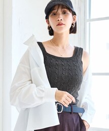 VIS（ビス）の「ケーブルニットタンクトップ（その他）」