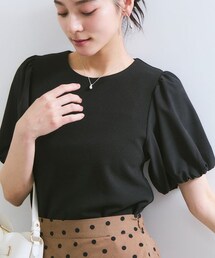 VIS（ビス）の「ドッキング袖ボリュームカットソー（トップス）」