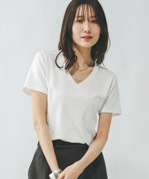 GLOBAL WORK（グローバルワーク）の「Fffit エフィット/やわらかストレッチVネックT/291138（トップス）」
