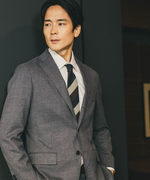 GLOBAL WORK（グローバルワーク）の「ストレッチ起毛TRジャケット/Salon de GW/581172（ジャケット/アウター・メンズ・グレンチェック16/モカ51/オリーブ78・S/M/L/XL）」の11枚目の写真