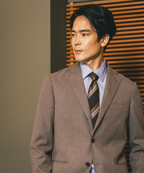 GLOBAL WORK（グローバルワーク）の「ストレッチ起毛TRジャケット/Salon de GW/581172（ジャケット/アウター・メンズ・グレンチェック16/モカ51/オリーブ78・S/M/L/XL）」の22枚目の写真