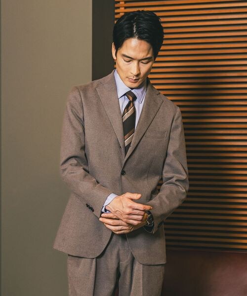 GLOBAL WORK（グローバルワーク）の「ストレッチ起毛TRジャケット/Salon de GW/581172（ジャケット/アウター・メンズ・グレンチェック16/モカ51/オリーブ78・S/M/L/XL）」の19枚目の写真