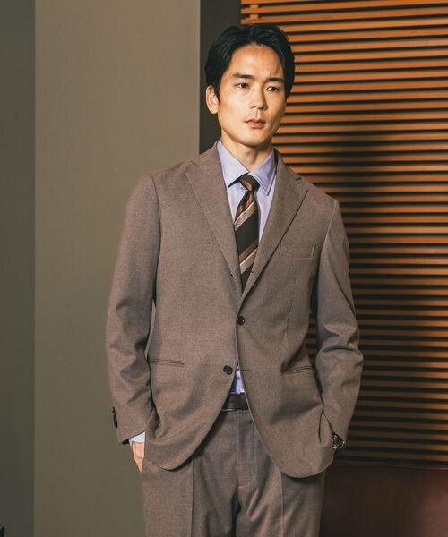 GLOBAL WORK（グローバルワーク）の「ストレッチ起毛TRジャケット/Salon de GW/581172（ジャケット/アウター・メンズ・グレンチェック16/モカ51/オリーブ78・S/M/L/XL）」の18枚目の写真