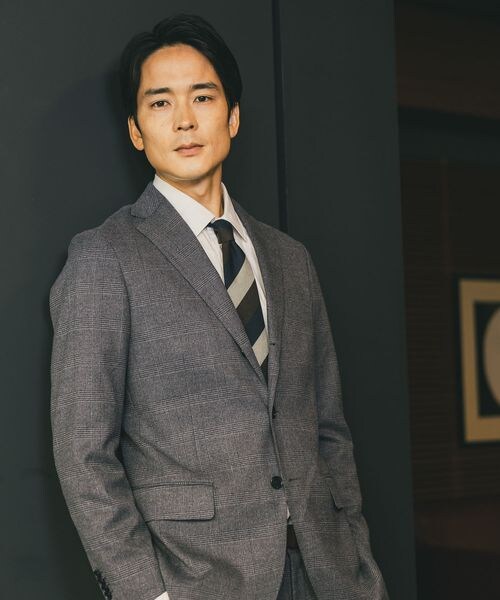 GLOBAL WORK（グローバルワーク）の「ストレッチ起毛TRジャケット/Salon de GW/581172（ジャケット/アウター・メンズ・グレンチェック16/モカ51/オリーブ78・S/M/L/XL）」の12枚目の写真