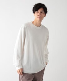 GLOBAL WORK（グローバルワーク）の「Fffit エフィット/温度調節ワッフルレイヤードTシャツ/長袖/606605（トップス）」