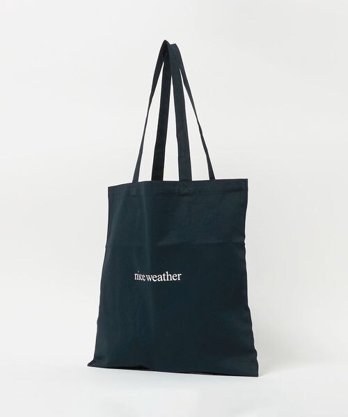 BEAUTY&YOUTH UNITED ARROWS（ビューティーアンドユースユナイテッドアローズ）の「＜NICE WEATHER＞ロゴ トートバッグ（バッグ・NATURAL(02)/NAVY(49)・FREE）」の14枚目の写真