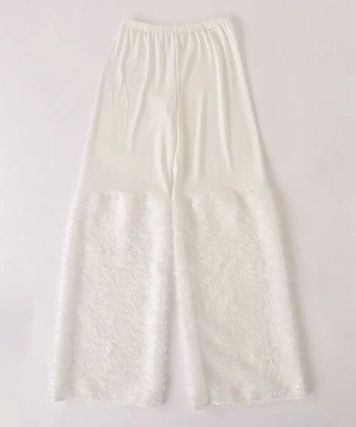 靴下屋(クツシタヤ)の「縫製カットジャカードレギンス11分丈/011860060(レッグウェア・オフホワイト01/クロ12・M)」の4枚目の写真