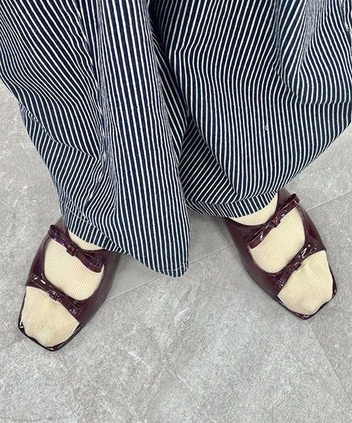 靴下屋(クツシタヤ)の「1×1リブソックス/011133028(その他・レディース・オフホワイト01/サラシ09/グレー11/クロ12/チャコールグレー14/ダルベージュ21/エアリーピンク31/アカ42/レモンクリーム60/スモークミント70/グレイッシュブルー81/コン84・F)」の9枚目の写真