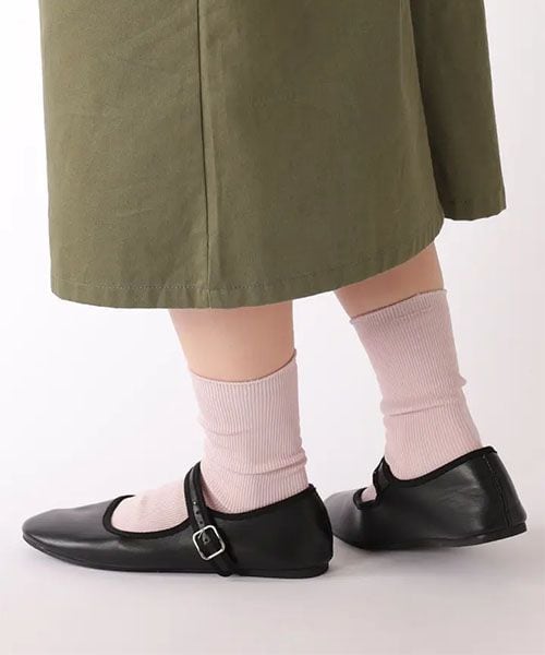 靴下屋(クツシタヤ)の「1×1リブソックス/011133028(その他・レディース・オフホワイト01/サラシ09/グレー11/クロ12/チャコールグレー14/ダルベージュ21/エアリーピンク31/アカ42/レモンクリーム60/スモークミント70/グレイッシュブルー81/コン84・F)」の7枚目の写真