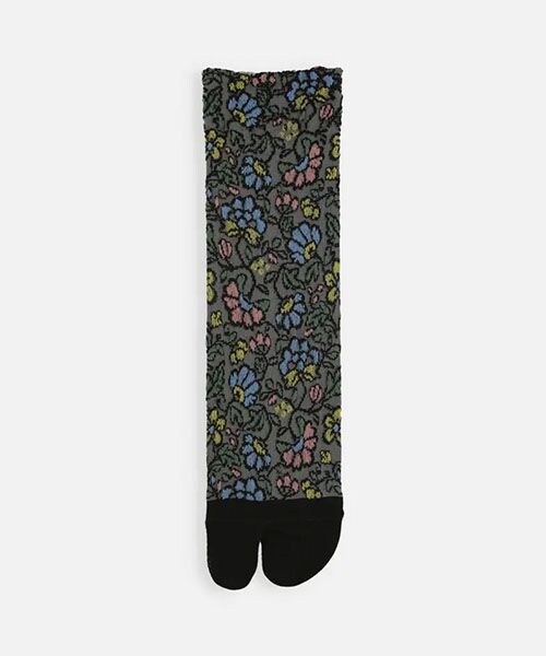 靴下屋(クツシタヤ)の「JAPANフラワーフロート足袋ソックス/011141452(その他・オフホワイト01/クロ12/シュアカ41/コガネ63/ワカミドリ77/キキョウ87・F)」の2枚目の写真