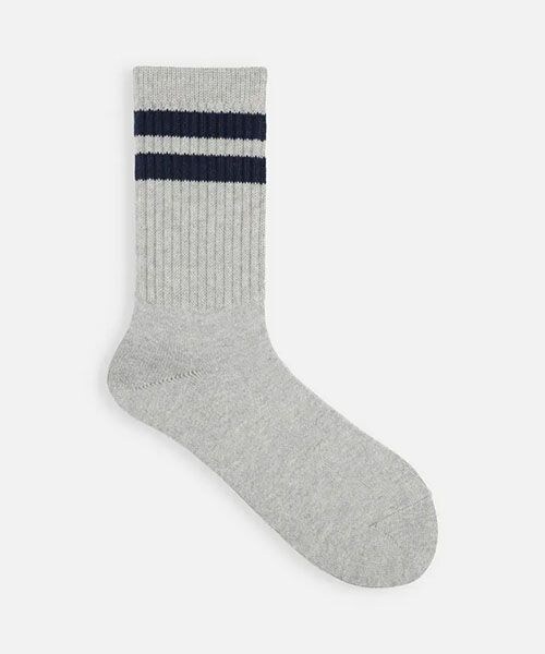靴下屋（クツシタヤ）の「アメリブ2本ラインソックス/011141462（その他・レディース・オフホワイト+クロ01/オフホワイト+ダークグリーン02/オートミール+アカ04/オートミール+ネイビーブルー05/オートミール+ダークグリーン06/オートミール+ブラウン07/クロ12/グレーモク16・F）」の13枚目の写真