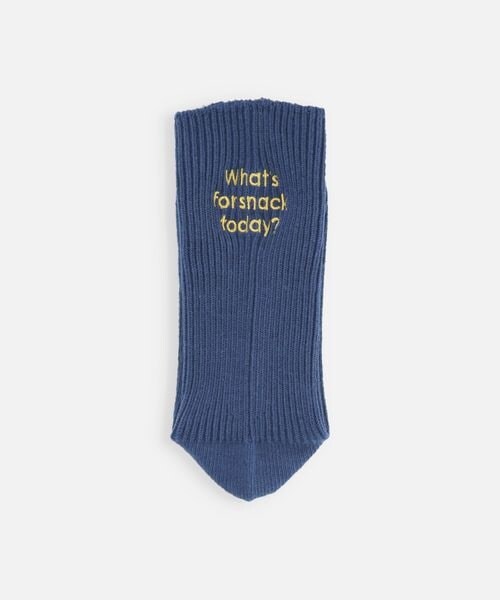 靴下屋(クツシタヤ)の「メッセージ刺繍ソックス/011145082(その他・レディース・オフホワイト+クロ(What's)02/キナリ(What's)04/オフホワイト+アカ(It’s)05/クロ(What's)12/グレーモク(What's)16/ココア+ピンク(What's)22/モカブラウン+ミント(It’s)24/オールドローズ(What's)34/レッド(What's)41/グレイッシュイエロー(What's)66/ネイビー(What's)86・F)」の11枚目の写真