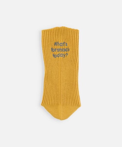 靴下屋(クツシタヤ)の「メッセージ刺繍ソックス/011145082(その他・レディース・オフホワイト+クロ(What's)02/キナリ(What's)04/オフホワイト+アカ(It’s)05/クロ(What's)12/グレーモク(What's)16/ココア+ピンク(What's)22/モカブラウン+ミント(It’s)24/オールドローズ(What's)34/レッド(What's)41/グレイッシュイエロー(What's)66/ネイビー(What's)86・F)」の10枚目の写真