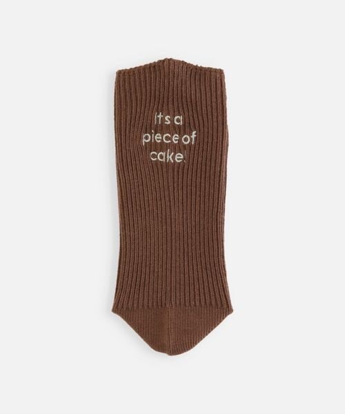 靴下屋(クツシタヤ)の「メッセージ刺繍ソックス/011145082(その他・レディース・オフホワイト+クロ(What's)02/キナリ(What's)04/オフホワイト+アカ(It’s)05/クロ(What's)12/グレーモク(What's)16/ココア+ピンク(What's)22/モカブラウン+ミント(It’s)24/オールドローズ(What's)34/レッド(What's)41/グレイッシュイエロー(What's)66/ネイビー(What's)86・F)」の7枚目の写真