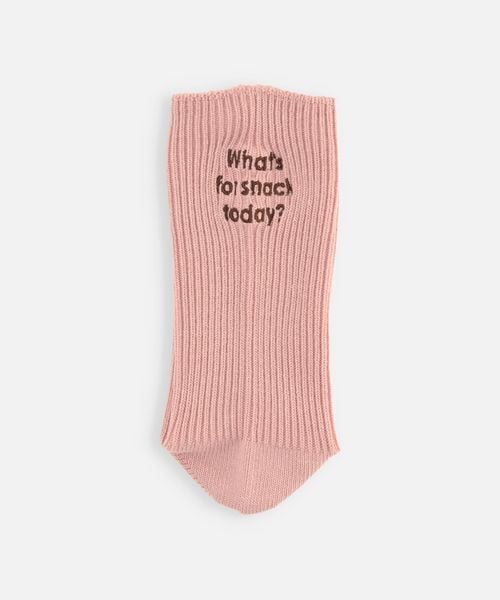 靴下屋(クツシタヤ)の「メッセージ刺繍ソックス/011145082(その他・レディース・オフホワイト+クロ(What's)02/キナリ(What's)04/オフホワイト+アカ(It’s)05/クロ(What's)12/グレーモク(What's)16/ココア+ピンク(What's)22/モカブラウン+ミント(It’s)24/オールドローズ(What's)34/レッド(What's)41/グレイッシュイエロー(What's)66/ネイビー(What's)86・F)」の8枚目の写真