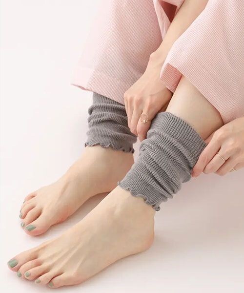 靴下屋(クツシタヤ)の「Ag+ 2WAY除菌クリーンショートアームカバー/ショートレッグウォーマー/011400082(その他・レディース・オフホワイト02/グレー11/クロ12/ベージュ20・F)」の2枚目の写真