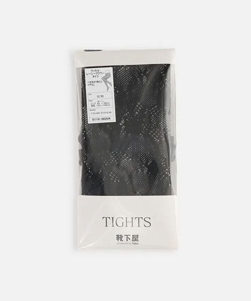 靴下屋(クツシタヤ)の「ラッセルレーシーフラワータイツ/011900204(その他・キナリ04/ライトベージュ05/サラシ09/クロ12・M)」の10枚目の写真