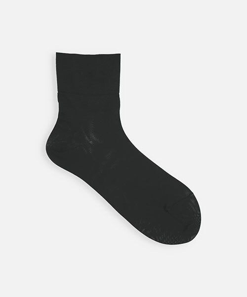 靴下屋(クツシタヤ)の「ドライ無地ショートソックス/011133010(その他・オフホワイト01/キナリ04/シルバーグレー10/クロ12/ベージュ20/オレンジ52/ライムグリーン73/グレイッシュブルー88・F)」の4枚目の写真