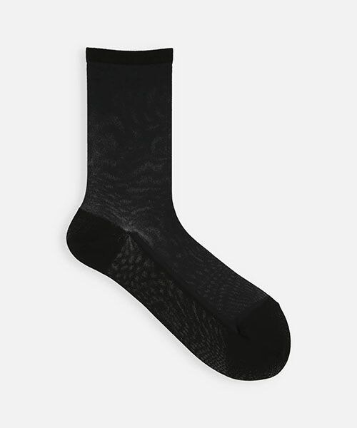 靴下屋（クツシタヤ）の「カバー風フロントナイロンソックス/011141256（その他・オフホワイト01/クロ12/オークルベージュ20/ベージュ21/モカベージュ25・F）」の2枚目の写真