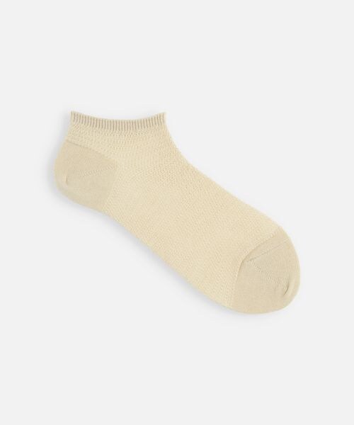 靴下屋（クツシタヤ）の「綿麻総メッシュスニーカー用ソックス/011120183（その他・オフホワイト01/クロ12/グレーモク16/ベージュ20/アカ42/グリーン72/インディゴブルー87・F）」の4枚目の写真