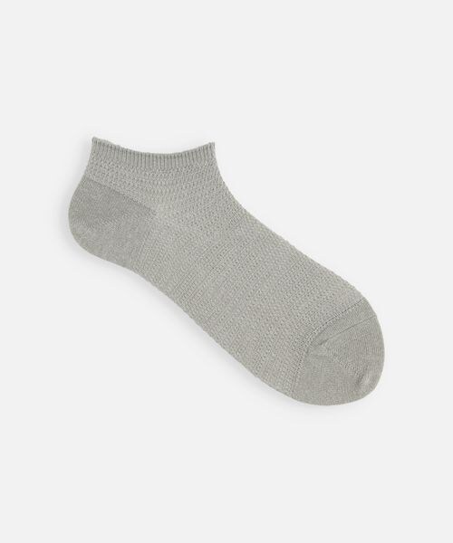 靴下屋（クツシタヤ）の「綿麻総メッシュスニーカー用ソックス/011120183（その他・オフホワイト01/クロ12/グレーモク16/ベージュ20/アカ42/グリーン72/インディゴブルー87・F）」の3枚目の写真