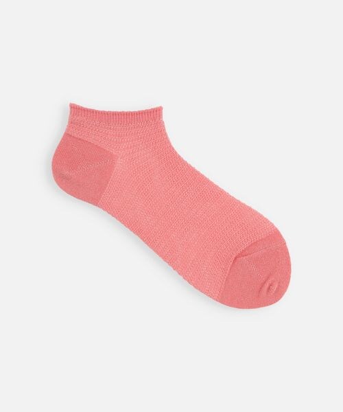 靴下屋（クツシタヤ）の「綿麻総メッシュスニーカー用ソックス/011120183（その他・オフホワイト01/クロ12/グレーモク16/ベージュ20/アカ42/グリーン72/インディゴブルー87・F）」の5枚目の写真