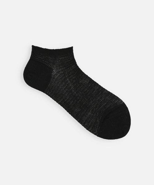 靴下屋（クツシタヤ）の「綿麻総メッシュスニーカー用ソックス/011120183（その他・オフホワイト01/クロ12/グレーモク16/ベージュ20/アカ42/グリーン72/インディゴブルー87・F）」の2枚目の写真