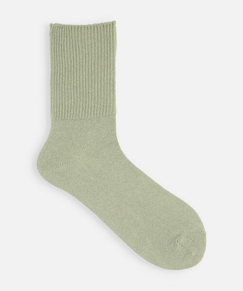 靴下屋(クツシタヤ)の「New麻ガーゼ調リブベタソックス/011141436(その他・オフホワイト01/グレー10/クロ12/ベージュ21/ダルピンク31/ダルクリーム61/ダルミント71/ダルサックス81・F)」の7枚目の写真
