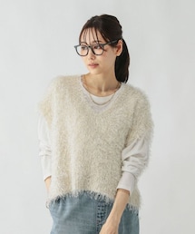 GLOBAL WORK（グローバルワーク）の「サラサラシャギーベスト/長袖T/581160（その他）」