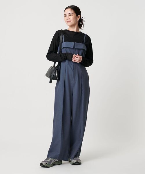 BEAUTY&YOUTH UNITED ARROWS(ビューティーアンドユースユナイテッドアローズ)の「ドレープツイルオールインワン ウォッシャブル(オールインワン・サロペット・レディース・BLACK(10)/MD.GRAY(22)/NAVY(49)・S/M)」の14枚目の写真