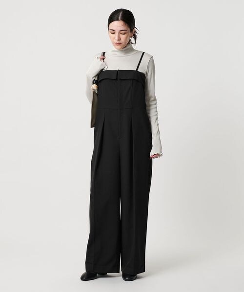BEAUTY&YOUTH UNITED ARROWS(ビューティーアンドユースユナイテッドアローズ)の「ドレープツイルオールインワン ウォッシャブル(オールインワン・サロペット・レディース・BLACK(10)/MD.GRAY(22)/NAVY(49)・S/M)」の9枚目の写真