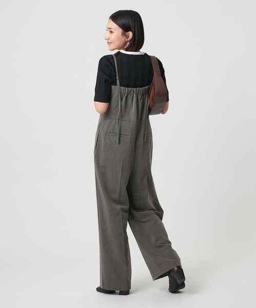 BEAUTY&YOUTH UNITED ARROWS(ビューティーアンドユースユナイテッドアローズ)の「ドレープツイルオールインワン ウォッシャブル(オールインワン・サロペット・レディース・BLACK(10)/MD.GRAY(22)/NAVY(49)・S/M)」の7枚目の写真