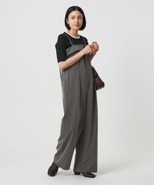 BEAUTY&YOUTH UNITED ARROWS(ビューティーアンドユースユナイテッドアローズ)の「ドレープツイルオールインワン ウォッシャブル(オールインワン・サロペット・レディース・BLACK(10)/MD.GRAY(22)/NAVY(49)・S/M)」の5枚目の写真
