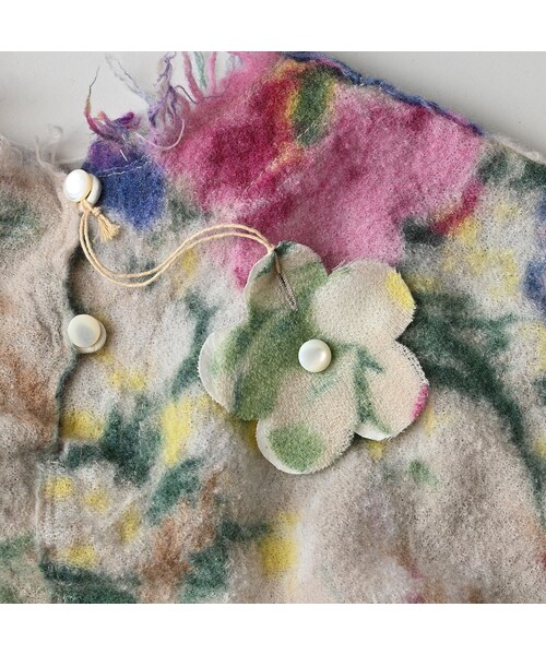 45R（フォーティファイブアール）の「縮絨ジャルダンプリントのぽよんブラウス（その他・レディース・43-ピンク/71-サックス・00-フリー）」の19枚目の写真