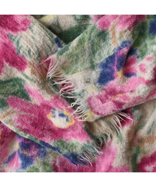 45R（フォーティファイブアール）の「縮絨ジャルダンプリントのぽよんブラウス（その他・レディース・43-ピンク/71-サックス・00-フリー）」の15枚目の写真