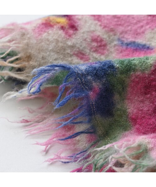 45R（フォーティファイブアール）の「縮絨ジャルダンプリントのぽよんブラウス（その他・レディース・43-ピンク/71-サックス・00-フリー）」の17枚目の写真