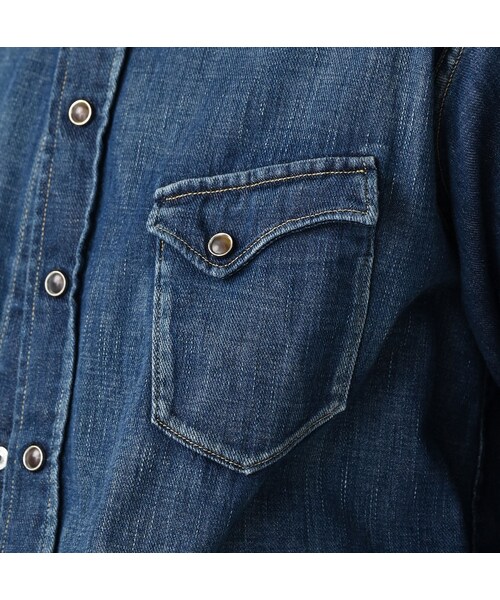 45R（フォーティファイブアール）の「45プチデニムの908イースタンシャツ（その他・レディース・76-インディゴ淡/78-インディゴ焦・02-S/03-M/04-L/05-XL）」の13枚目の写真